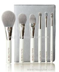 New Arrival!Bamboo-charcoal Fiber 5pcs makeup brush set with pearl white handle
