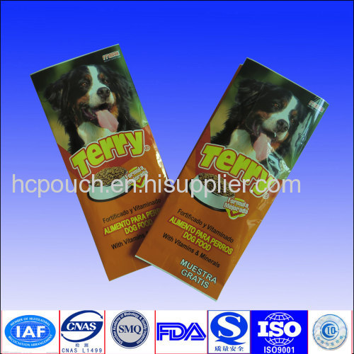 side gusset pet food packaging bag