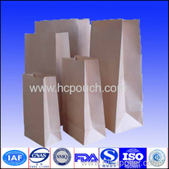 New design quad seal kraft paper chip bag