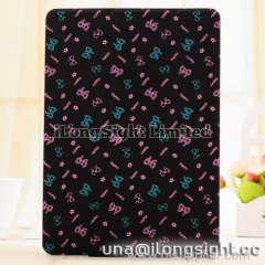Bowknot Pattern Gridding Contrast Color Leather Case For iPad Air