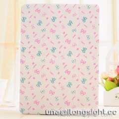 Bowknot Pattern Gridding Contrast Color Leather Case For iPad Air