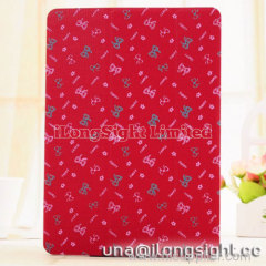 Bowknot Pattern Gridding Contrast Color Leather Case For iPad Air