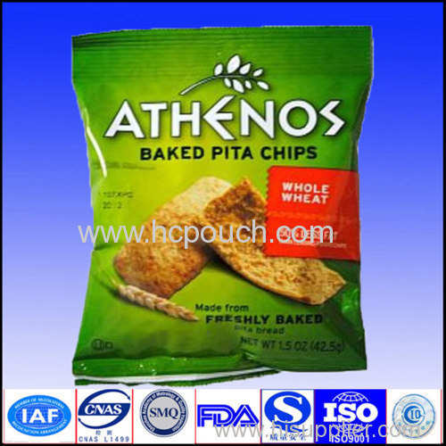 heat seal aluminum foil metalized potato chips bag with custom logo printed