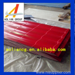 manufacture of galvanized corrugated steel plate,Zinc Coating Steel plate,brick red steel roofing sheet