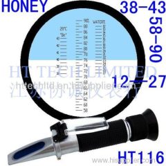 Handheld refractometer for honey/beekeeping