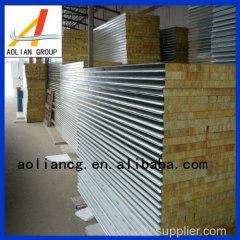 fireproof rock wool sandwich wall panels,Easy Install rock wall sandwich panel,PPGI rock wool sandwich wall panel