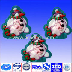 2014 new design packaging plastic Christmas Day shape bag for candy