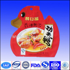 hot sale safety food grade shaped packaging bag