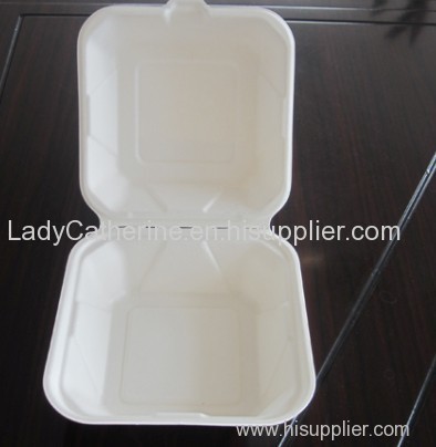 disposable clamshell/biodegradable clamshell/sugarcane bagasse clamshell