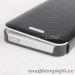 AYL Double color smoothly flip leather case for iphone 5/5S-black