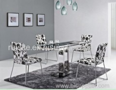 Metal And Modern Space Dining Table