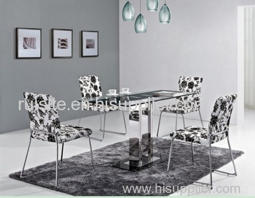 Metal And Modern Space Dining Table