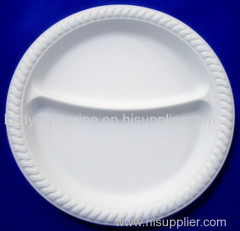 Disposable biodegradable cornstarch plate