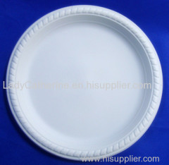 Disposable biodegradable cornstarch plate