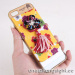 Musubi Kyoto Flower Tassels yellow Cloth Coated 2 in 1 Hard case for iphone 5/5S