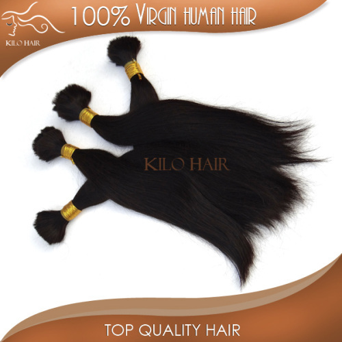 2014 the best selling hair products 100% unprocessed human hair bulk no weft straight indian human hair braiding