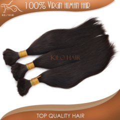 2014 the best selling hair products 100% unprocessed human hair bulk no weft straight indian human hair braiding