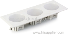 9w led ceiling light 3x3w led down light plastic led ceiling light