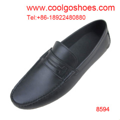 Custom high quality leather men loafers/shoes supplier