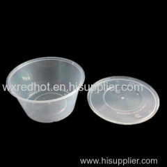 Disposable Take Away Microwaveable and Freezable Plastic Food Container 450ml