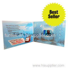 Custom Design 2.4 inch Video Greeting Card LCD Brochure Business Gifts