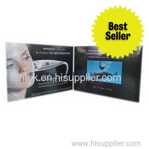 3.5 inch video greeting card brochure booklet player