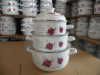 10pcs Deep Belly Enamel Casserole Set