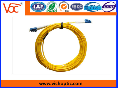 China made LC to LC/PC single mode duplex optical fiber patch cord