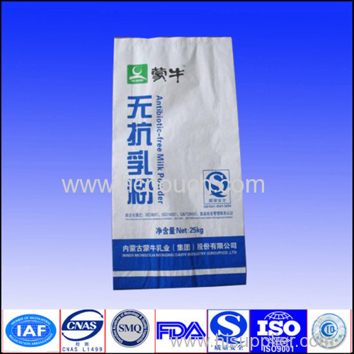 Custom Aluminum foil side gusst bag for packaging milk with window