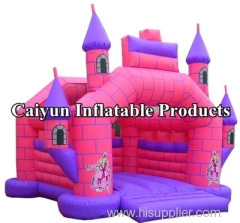 Pink & Purple Inflatable Castle For Kids