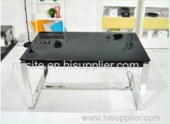 Space Bright Silver Classic Minimalist Dining Table