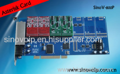 TDM800P PCI Asterisk card,8port fxs/fxo Analog Voip asterisk card
