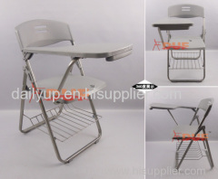 Convinient & Reliable Folding Lecture Chair with Writing Tablet multifunction