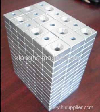 Neodymium Block Magnets with Zinc plating