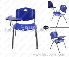 Plastic affinity chair with ablet seating ergonomic stacking lecture chair