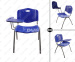 Plastic stacking lecture chair with elegent outlook