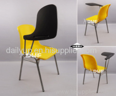 sturdy stacking lecture chair with note taking table trendy and light in weight