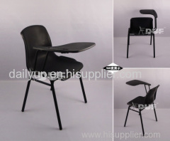 sturdy stacking lecture chair with note taking table trendy and light in weight