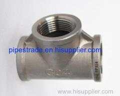 stainless steel casting mss sp-114 pipe fittings-tee