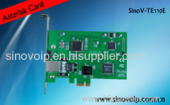 TE110E 1E1 T1 J1 asterisk PCI-e card,ISDN PRI card as digium