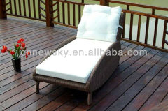 Outdoor round rattan garden lounger for new year