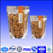 Dried fruit and nutstand up ziplock packaging bags with front clear window