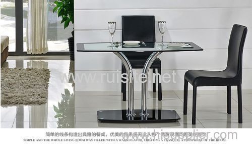 Transparent glass dining Table