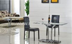 Transparent glass dining table Table