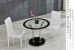 Small round Glass dining table Table
