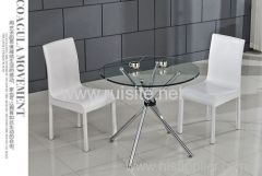 Glass Round Dining Table