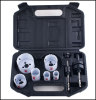 9pcs Bimetal Plumber's Hole Saw Kits 3/4:7/8&quot;,1-1/8&quot;, 1-1/2&quot;, 1-3/4&quot;, 2-1/4&quot;(19-22-29-38-44-57mm)