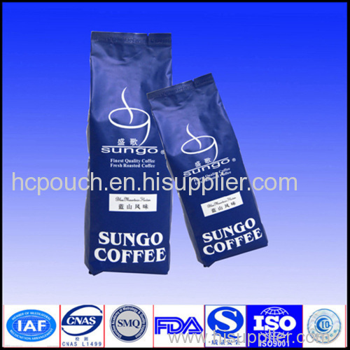 plastic package for coffee