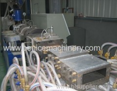 PE wood plastic profile machine