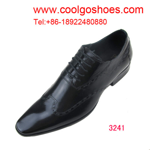 black leather men shoes supplier in China